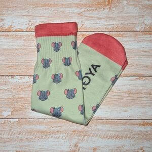 🐭 Cute Mouse Patterned Crew Socks by HOYA 🧀